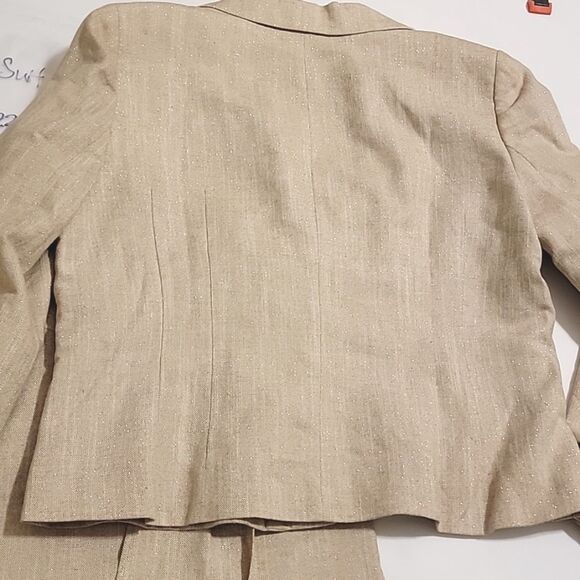 Nine West Career Woman Linen Suit. SIZE 16.  #168 - Picture 6 of 7